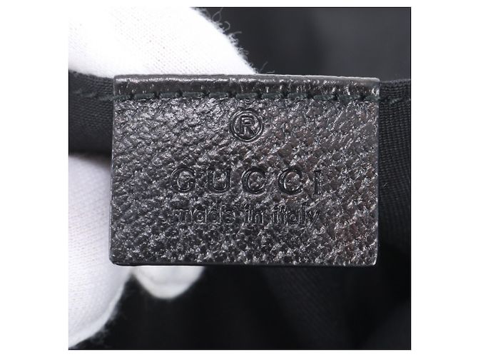 Borsa Tote Gucci in tela GG e pelle Nero - vista 8