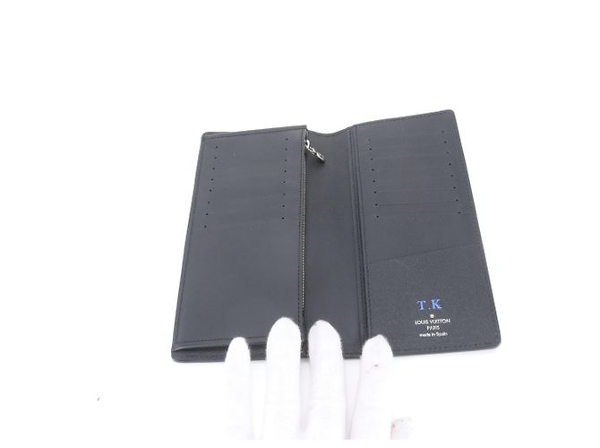 Louis Vuitton Epi Portefeuille Brazza Long Wallet Nero - vista 6