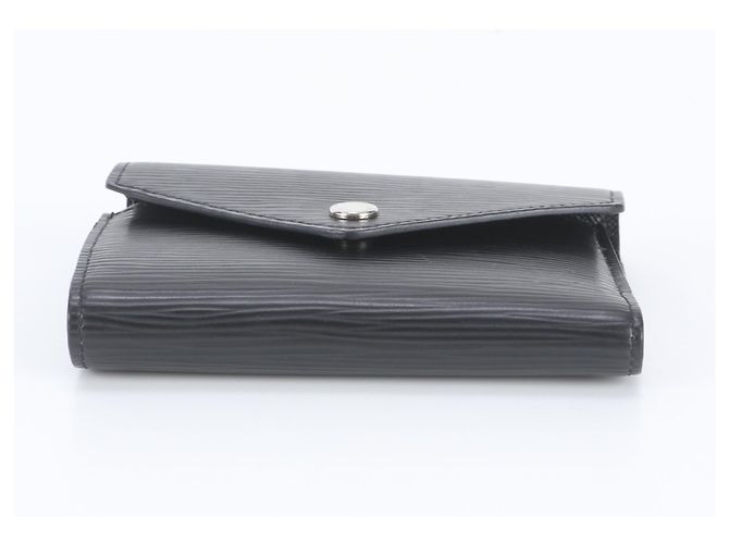 Louis Vuitton Epi Portefeuille Victorine Tri-fold Wallet Nero - vista 5