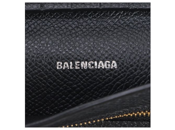 Everyday Cartera bi-fold Balenciaga BB Medium de piel negra Negro - vista 9