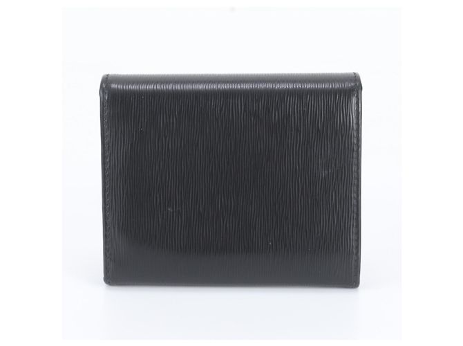 Prada Vitello Move Leather Tri-fold Wallet Black - view 2