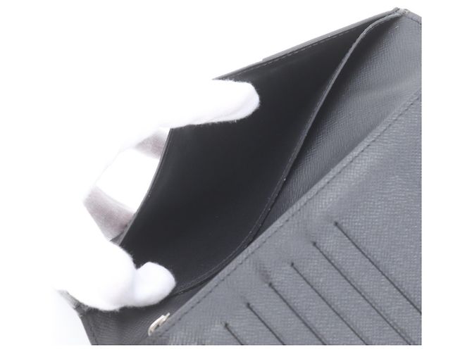 Louis Vuitton Monogram Eclipse Portefeuille Brazza Long Wallet Monograma - vista 10
