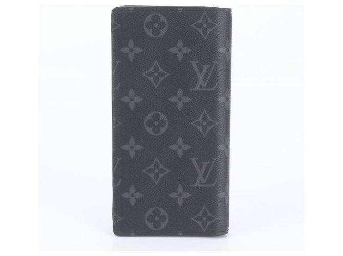 Louis Vuitton Monogram Eclipse Portefeuille Brazza Long Wallet Monograma - vista 2