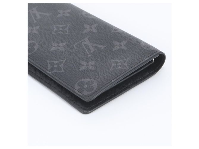 Louis Vuitton Monogram Eclipse Portefeuille Brazza Long Wallet Monograma - vista 3