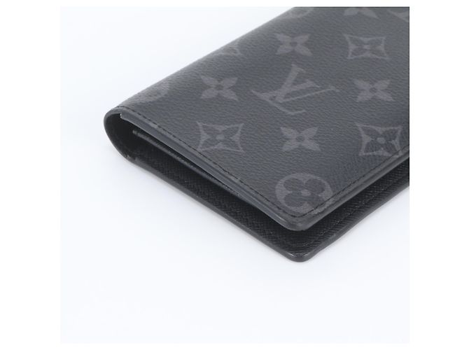 Louis Vuitton Monogram Eclipse Portefeuille Brazza Long Wallet Monograma - vista 4