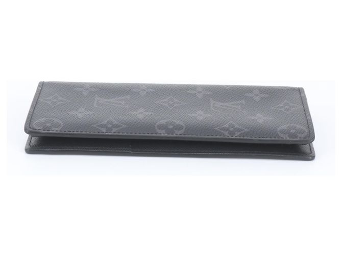 Louis Vuitton Monogram Eclipse Portefeuille Brazza Long Wallet Monograma - vista 5