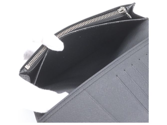 Louis Vuitton Monogram Eclipse Portefeuille Brazza Long Wallet Monograma - vista 7