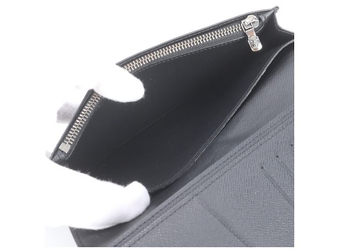 Louis Vuitton Monogram Eclipse Portefeuille Brazza Long Wallet Monograma - vista 8