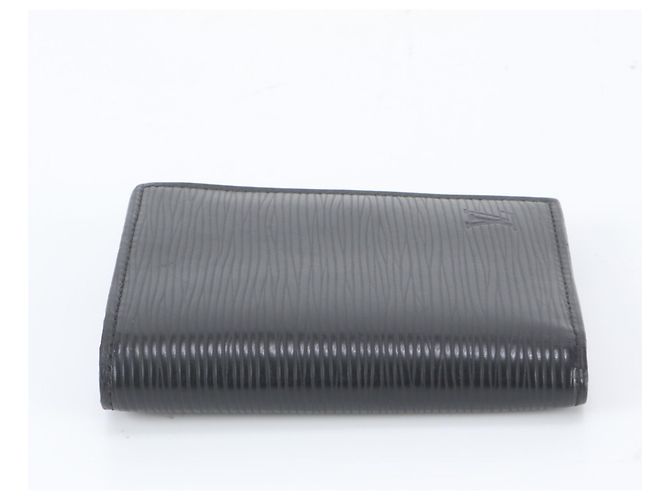 Louis Vuitton Epi Portefeuille Smart Leather Bi-fold Wallet Nero - vista 5