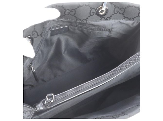 Gucci Bamboo Shopper aus Leder in Schwarz - vista 7