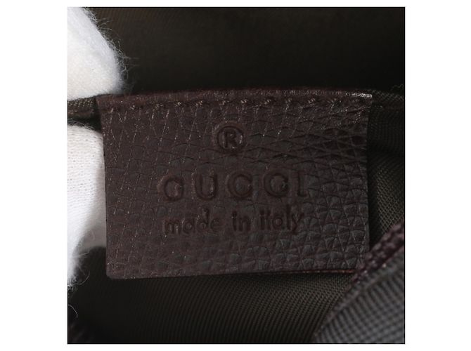 Borsa a tracolla Gucci in pelle marrone - vista 9