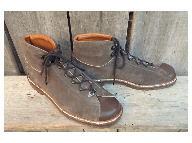 Autre Marque S. Giorgio Wildleder Boots, Braun, Größe 45 - Ansicht 2