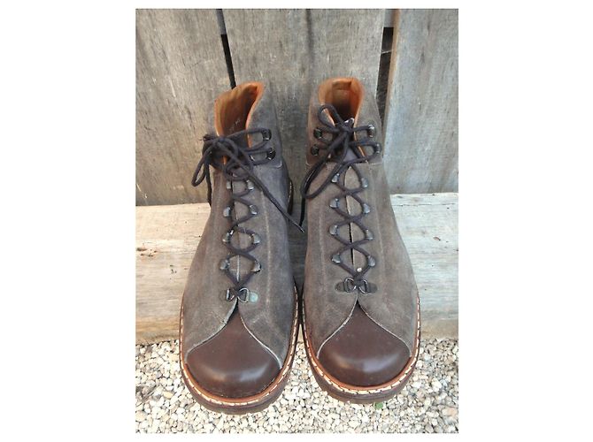 Autre Marque S. Giorgio Wildleder Boots, Braun, Größe 45 - Ansicht 3