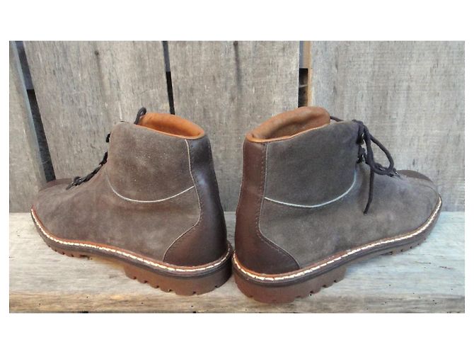 Autre Marque S. Giorgio Wildleder Boots, Braun, Größe 45 - Ansicht 4