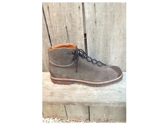 Autre Marque S. Giorgio Wildleder Boots, Braun, Größe 45 - Ansicht 8