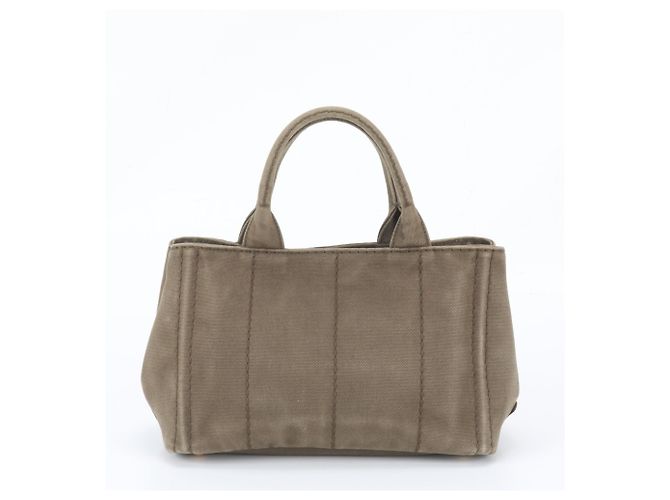 Bolso Tote Prada Canapa B2439G Verde Caqui - vista 3