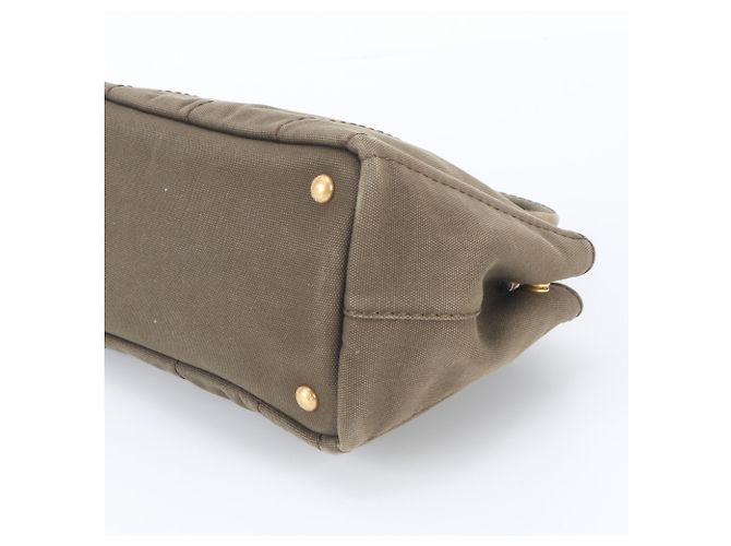 Bolso Tote Prada Canapa B2439G Verde Caqui - vista 4