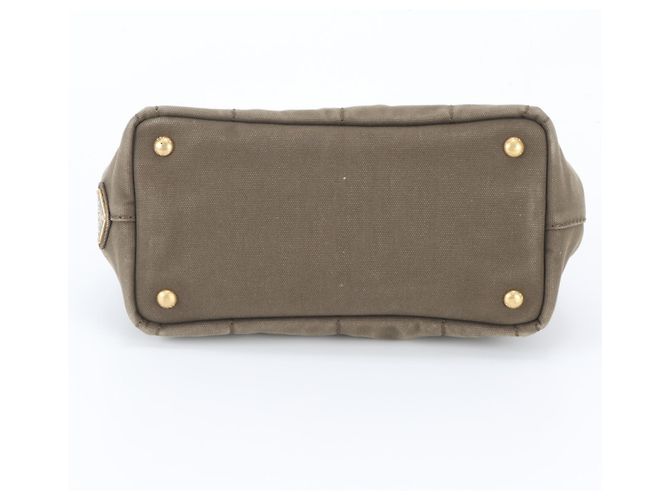 Bolso Tote Prada Canapa B2439G Verde Caqui - vista 6