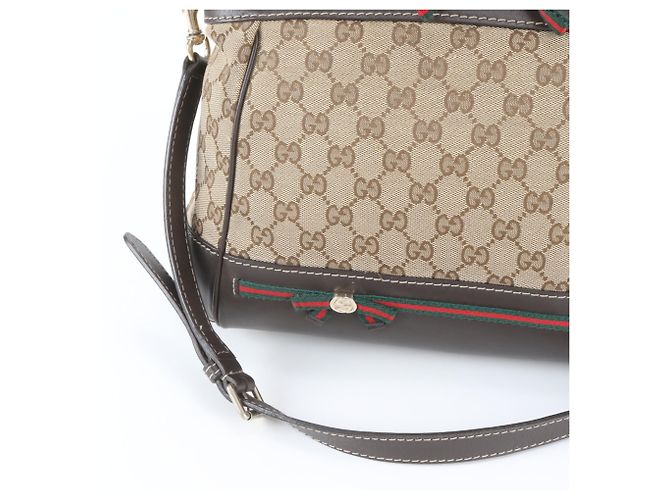 Bolsa de Ombro Gucci GG Canvas Princy em couro Marrom - vista 2