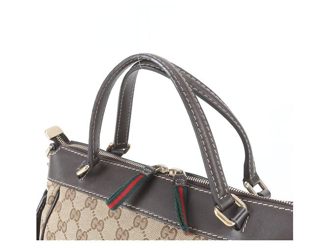 Bolsa de Ombro Gucci GG Canvas Princy em couro Marrom - vista 3