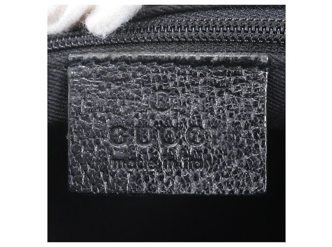 Borsa a tracolla Gucci in tela GG e pelle Nero - vista 8