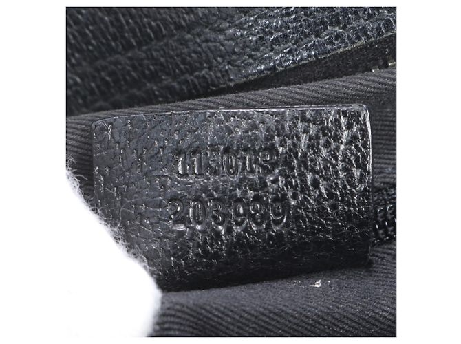 Borsa a tracolla Gucci in tela GG e pelle Nero - vista 9