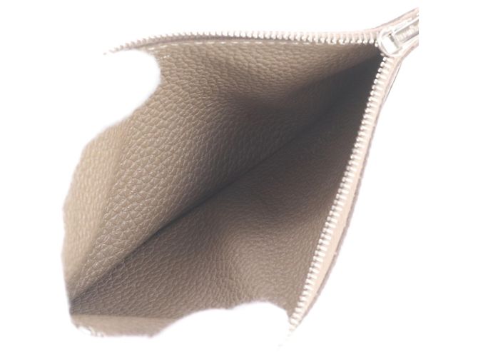 Hermès Cartera larga de piel Hermes Dogon Y Stamp Duo GM Gris pardo - vista 7