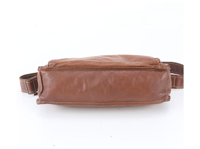 Borsa a tracolla Miu Miu Archive in pelle Marrone - vista 6
