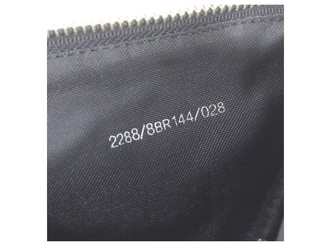 Fendi FF Zucchino Schultertasche aus Leder Schwarz Rot - Ansicht 9