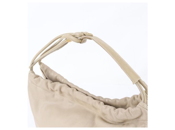 Borsa a tracolla e tote in pelle vintage Gucci da donna Beige - vista 2