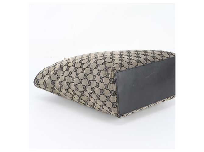 Borsa Tote Gucci in tela GG e pelle Nero - vista 5
