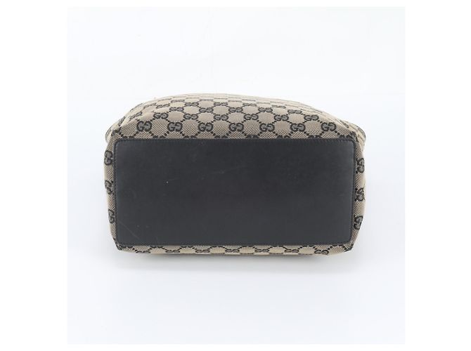 Borsa Tote Gucci in tela GG e pelle Nero - vista 6