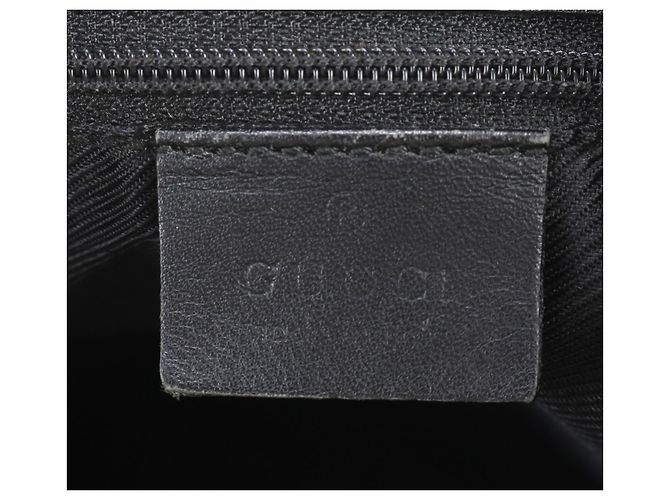 Borsa Tote Gucci in tela GG e pelle Nero - vista 8