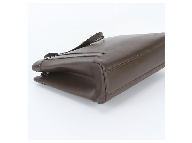 Sac cabas Louis Vuitton Taiga Kasbek PM en cuir Grizzly - vue 5