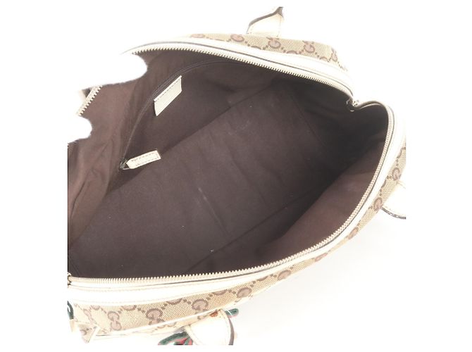 Gucci GG Canvas Princy Leder Tote Bag Beige - Ansicht 7