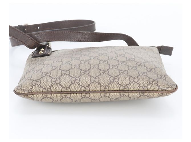 Borsa a tracolla Gucci GG Supreme in pelle Marrone - vista 6
