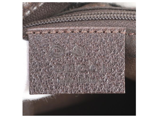Borsa a tracolla Gucci GG Supreme in pelle Marrone - vista 8