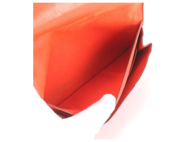 Hermès Hermes Dogon Duo GM Leather Long Wallet Red - view 8