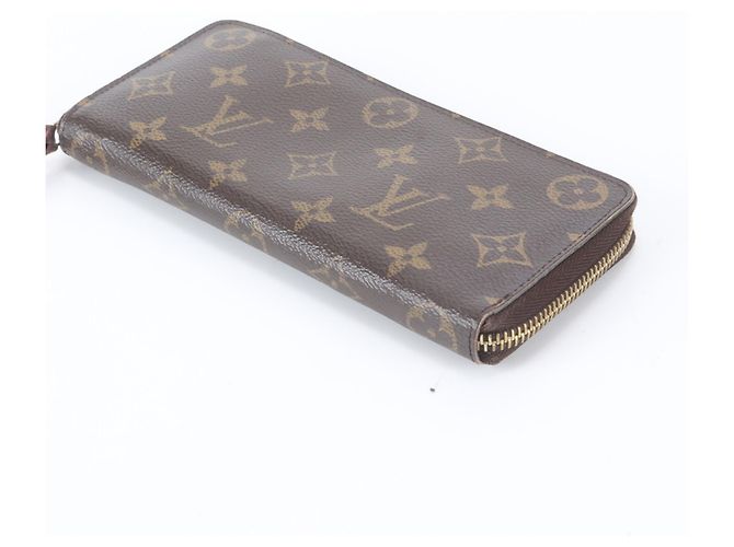 Cartera larga Louis Vuitton Monogram Portefeuille Clemence de cuero Fuchsia con protección RFID Fucsia - vista 3