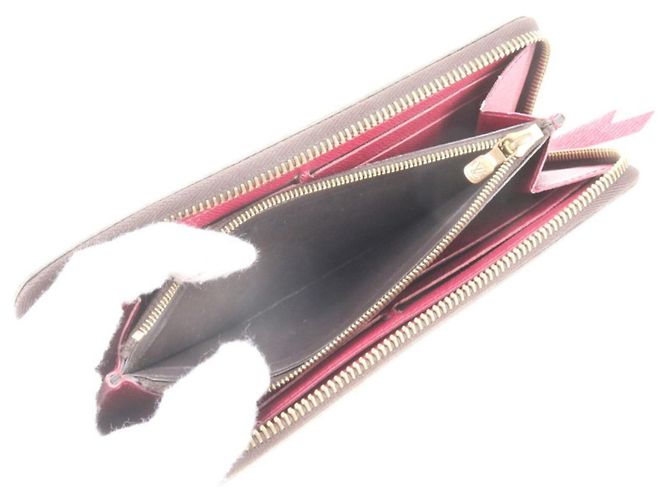 Cartera larga Louis Vuitton Monogram Portefeuille Clemence de cuero Fuchsia con protección RFID Fucsia - vista 7