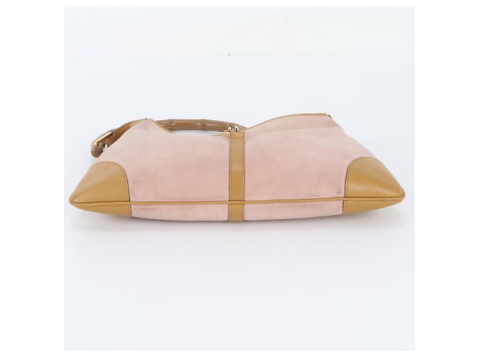 Gucci Bamboo Kandinsky Leder-Ein-Schulter-Handtasche Pink Beige - Ansicht 6