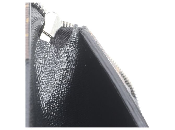 Cartera Zippy Louis Vuitton Monogram Macassar Castaño Negro - vista 10