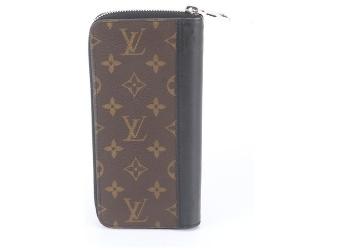 Cartera Zippy Louis Vuitton Monogram Macassar Castaño Negro - vista 2