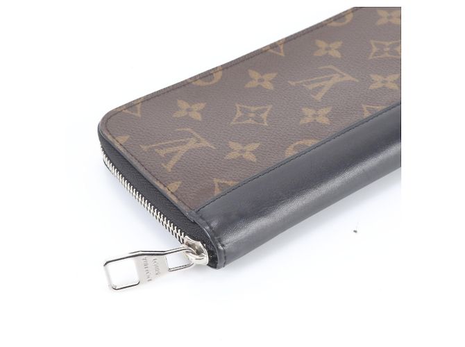 Cartera Zippy Louis Vuitton Monogram Macassar Castaño Negro - vista 4