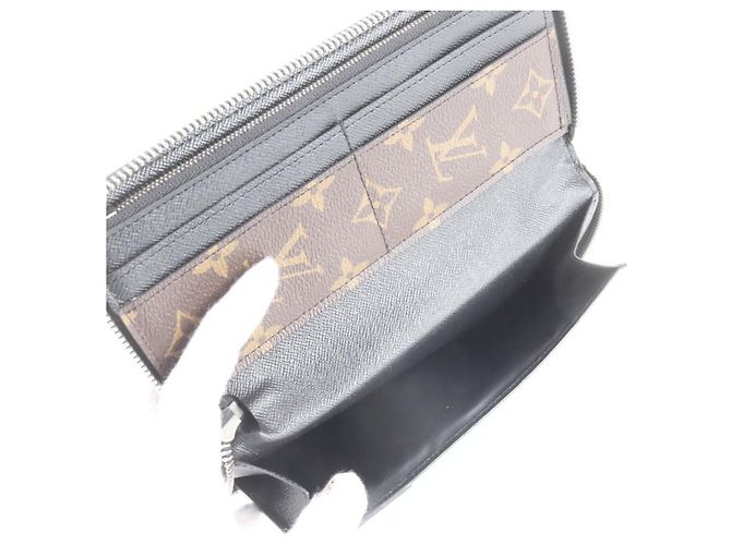 Cartera Zippy Louis Vuitton Monogram Macassar Castaño Negro - vista 7