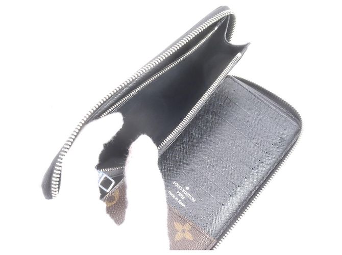 Cartera Zippy Louis Vuitton Monogram Macassar Castaño Negro - vista 8