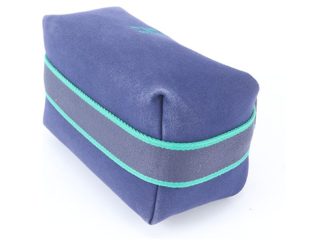 Hermès Hermes Bride à Black PM Leder Handtasche Tote Bag Beuteltasche Blau Marineblau - vista 4