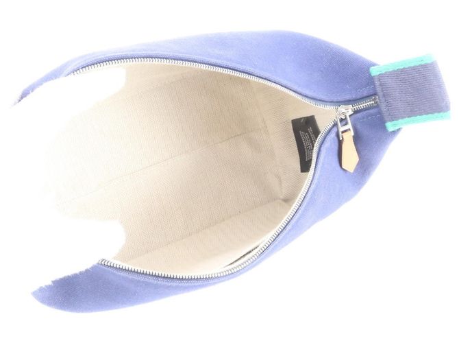Hermès Hermes Bride à Black PM Leder Handtasche Tote Bag Beuteltasche Blau Marineblau - vista 7