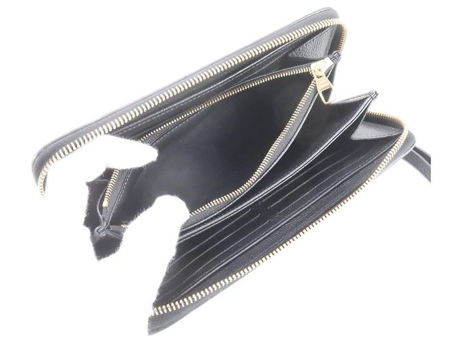 Portafoglio Zippy Monogram Empreinte con protezione RFID Louis Vuitton Nero - vista 7