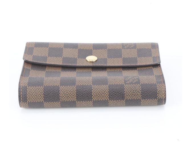 Louis Vuitton Damier Portefeuille Alexandra Tri-fold Wallet Damier ebene - vista 5